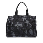 Prada Black Camouflage Tessuto Nylon Tote Bag