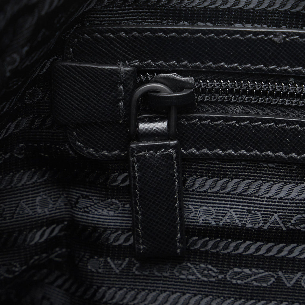 Prada Black Camouflage Tessuto Nylon Tote Bag