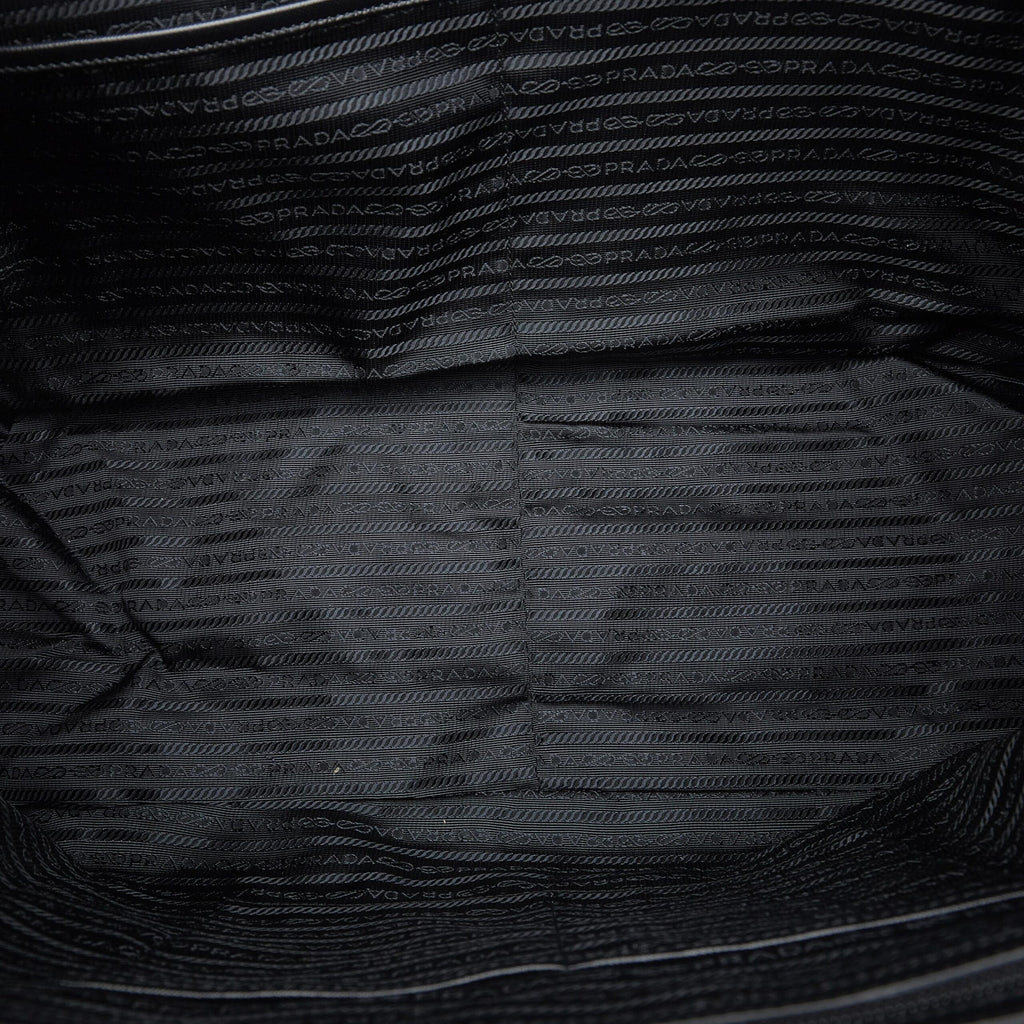 Prada Black Camouflage Tessuto Nylon Tote Bag