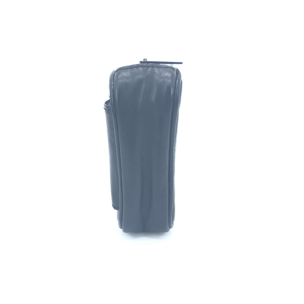 Louis Vuitton Black Leather Zippered Carrying Case