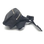Porter Black Waist Pouch With Zippered Compartments