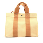 Hermès Canvas Tote Bag In Pastel Orange