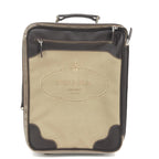 Prada Jacquard Canvas Leather Suitcase