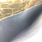 Chanel Gold Tone Votez Coco Zip Clutch