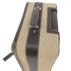 Prada Jacquard Canvas Leather Suitcase