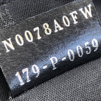 Fendi Moss Green Leather Clutch With Logo