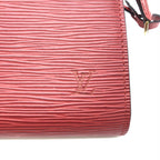 Louis Vuitton Red Leather Pochette Accessory Bag