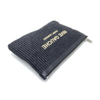 Saint Laurent Rive Gauche Zipped Pouch In Black