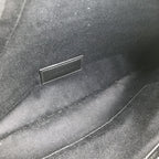 Saint Laurent Rive Gauche Zipped Pouch In Black