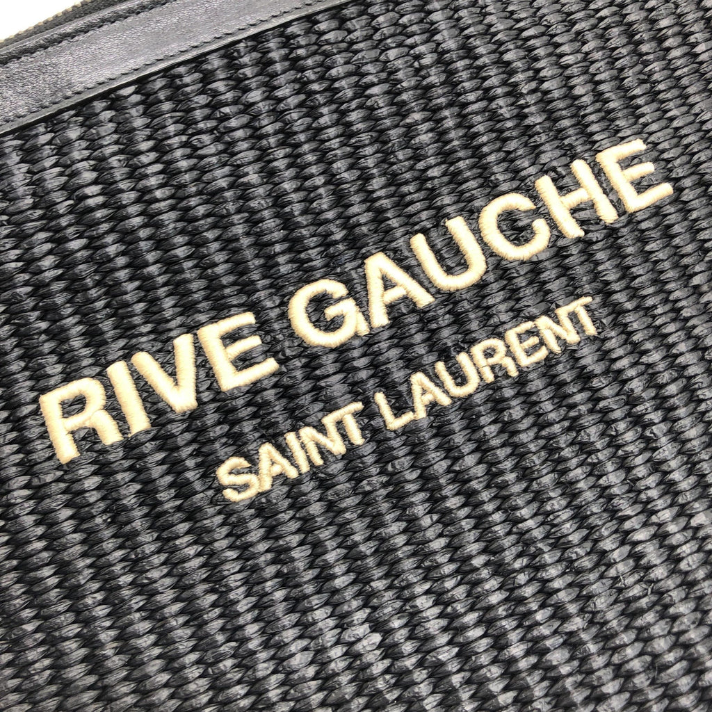 Saint Laurent Rive Gauche Zipped Pouch In Black