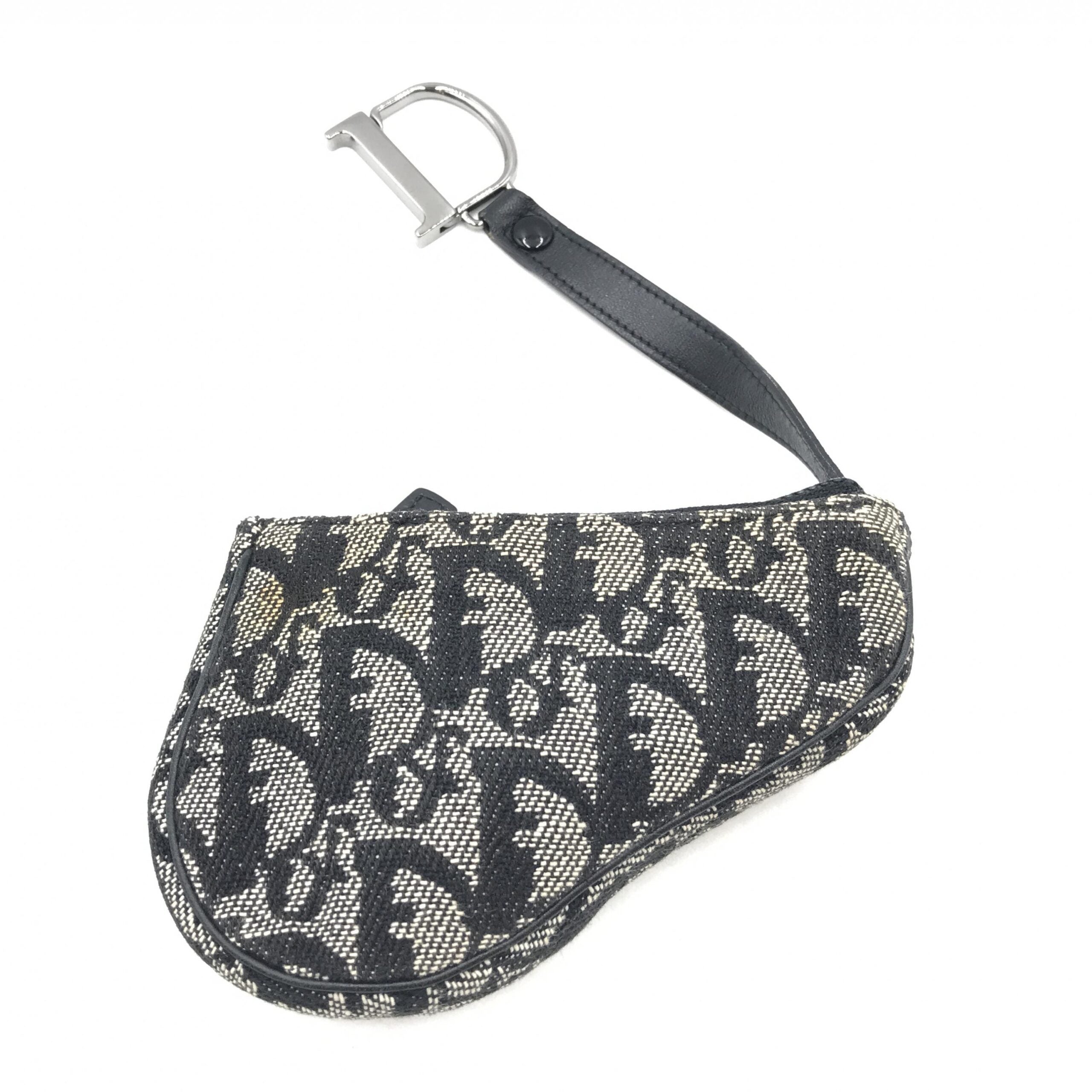 Christian Dior Trotter Canvas Saddle Coin Purse