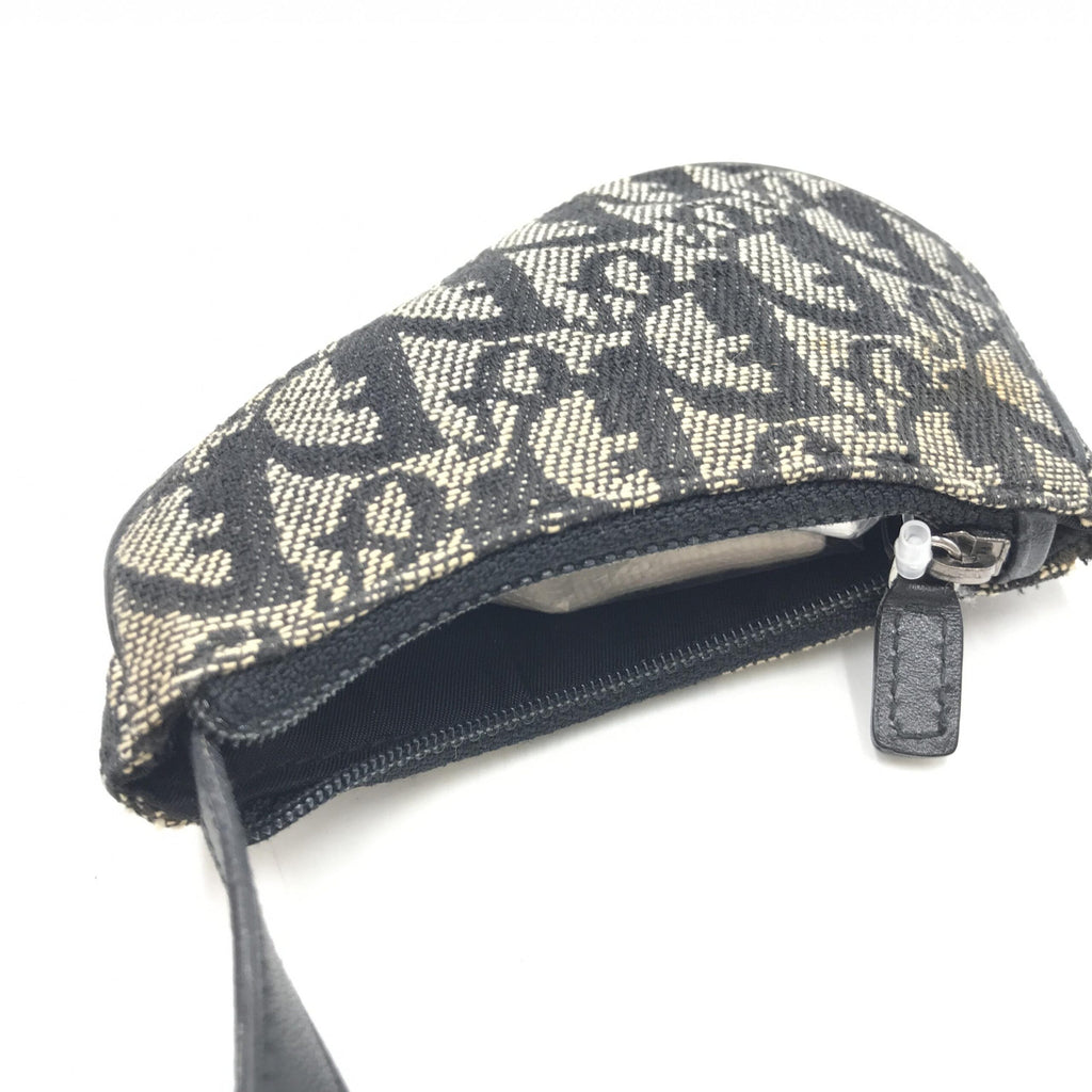 Christian Dior Trotter Canvas Saddle Coin Purse