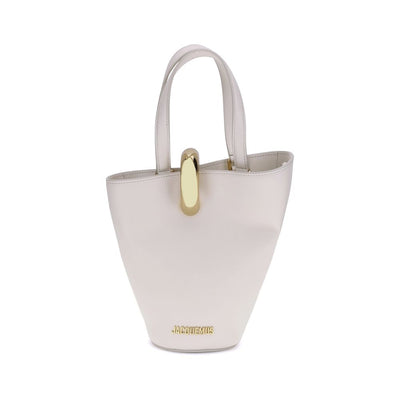 Jacquemus Beige Calf Leather Bos Taurus Backet Bag