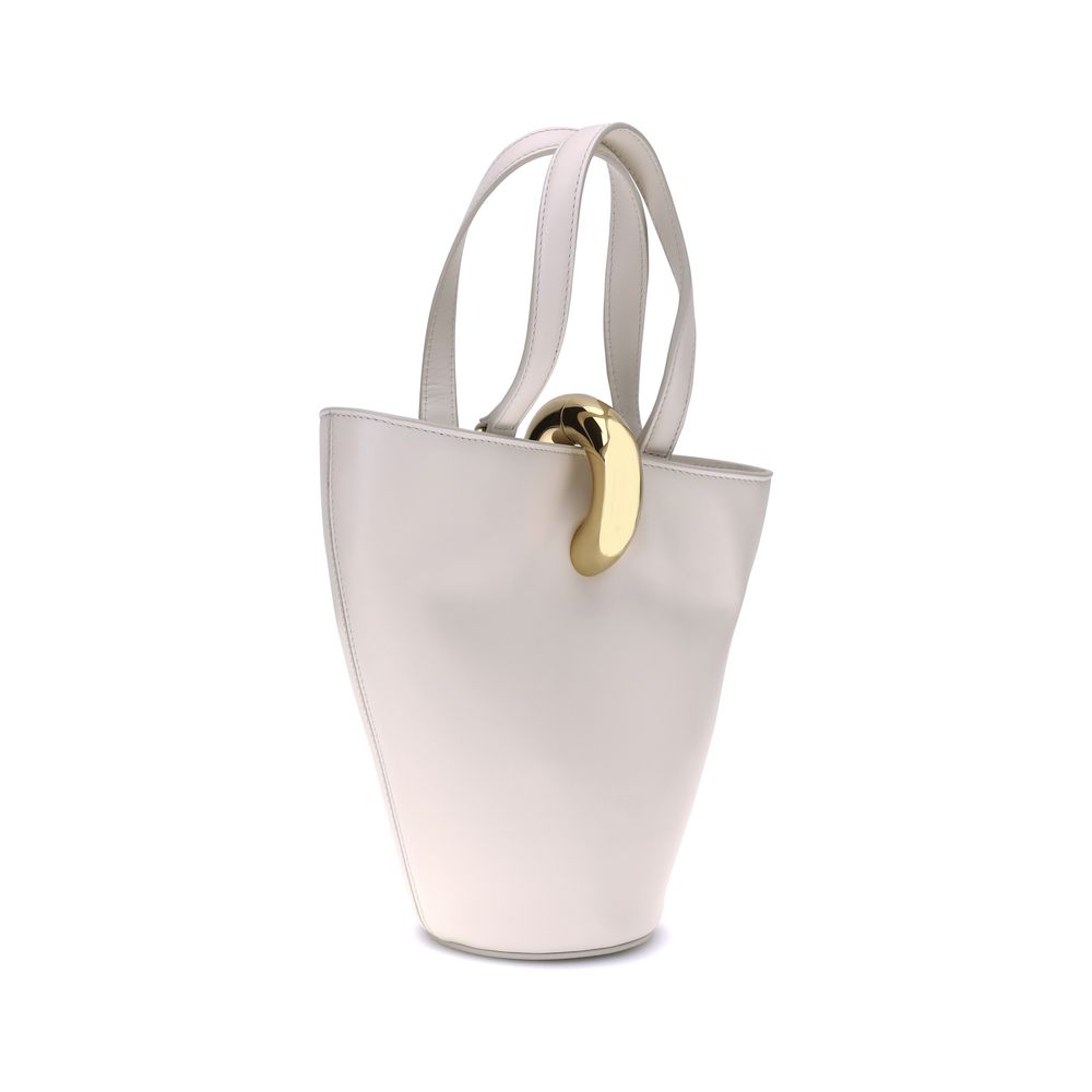Jacquemus Beige Calf Leather Bos Taurus Backet Bag