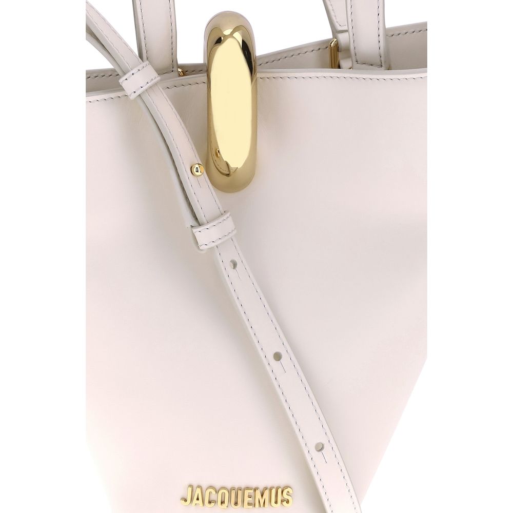 Jacquemus Beige Calf Leather Bos Taurus Backet Bag