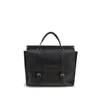 Brunello Cucinelli Black Calf Leather Bos Taurus Luggage And Travel