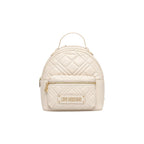Love Moschino Beige Polyethylene Backpack