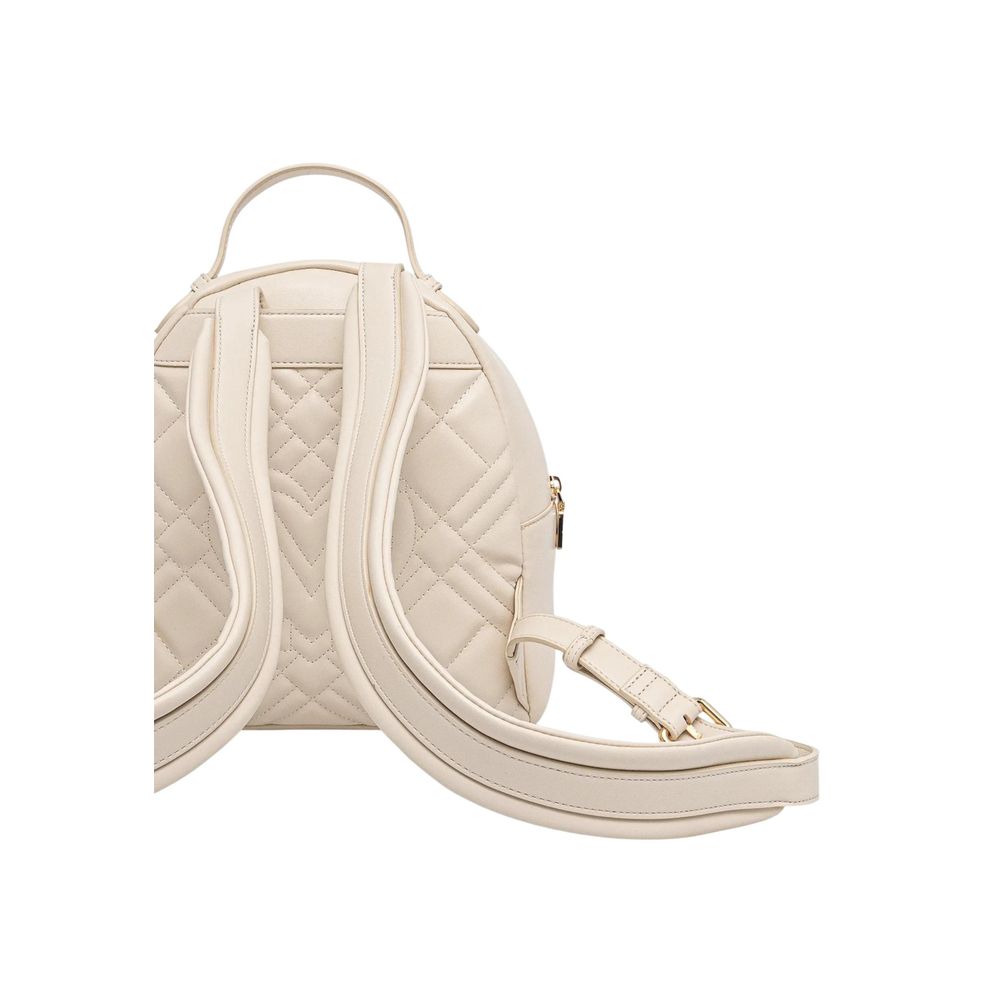 Love Moschino Beige Polyethylene Backpack