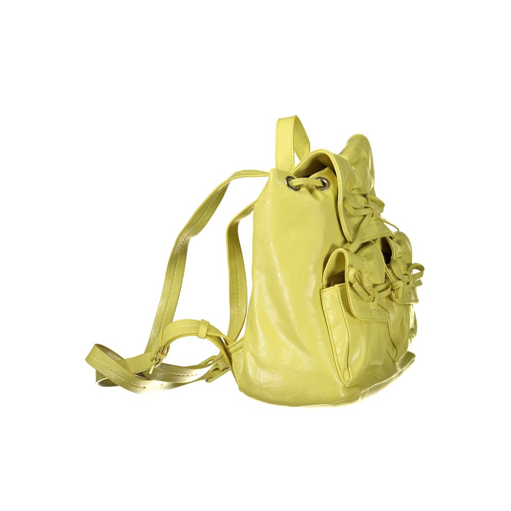 Desigual Yellow Polyethylene Backpack