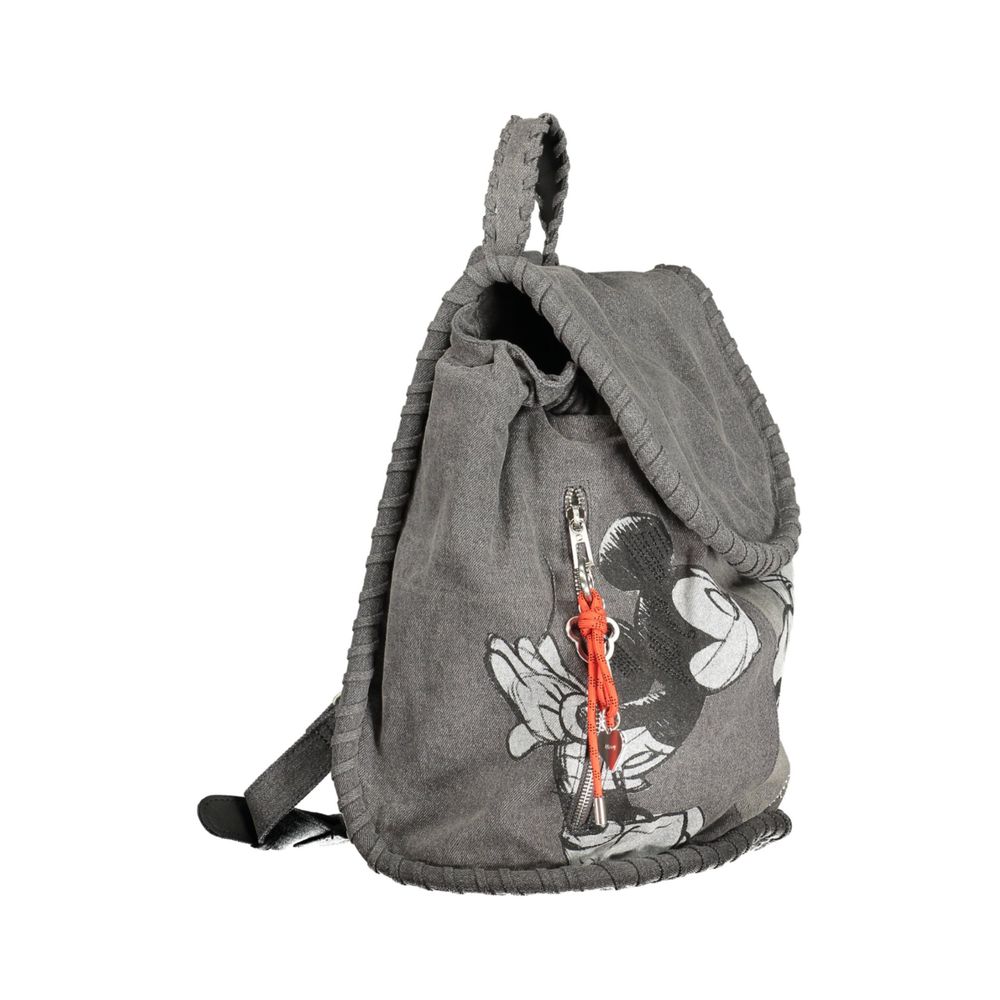 Desigual Gray Cotton Backpack