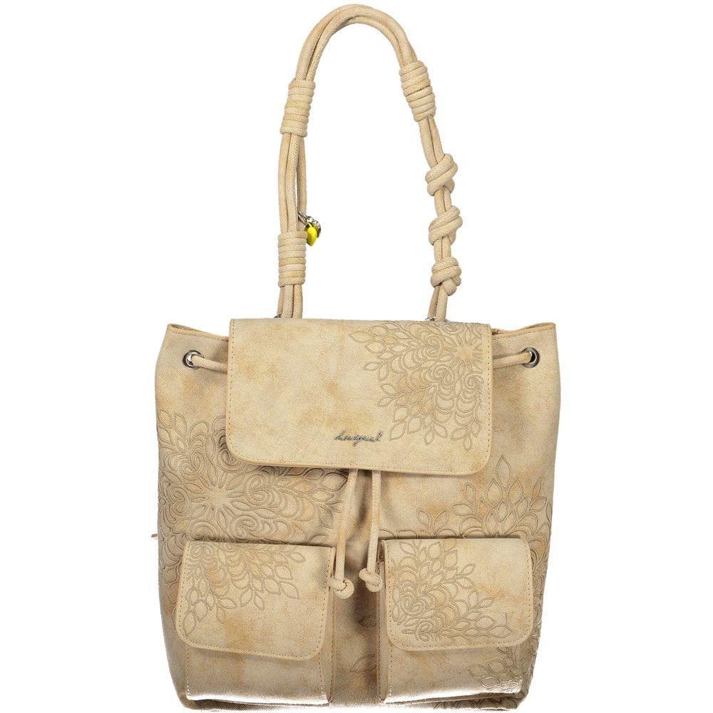 Desigual Beige Polyurethane Women's Backpack
