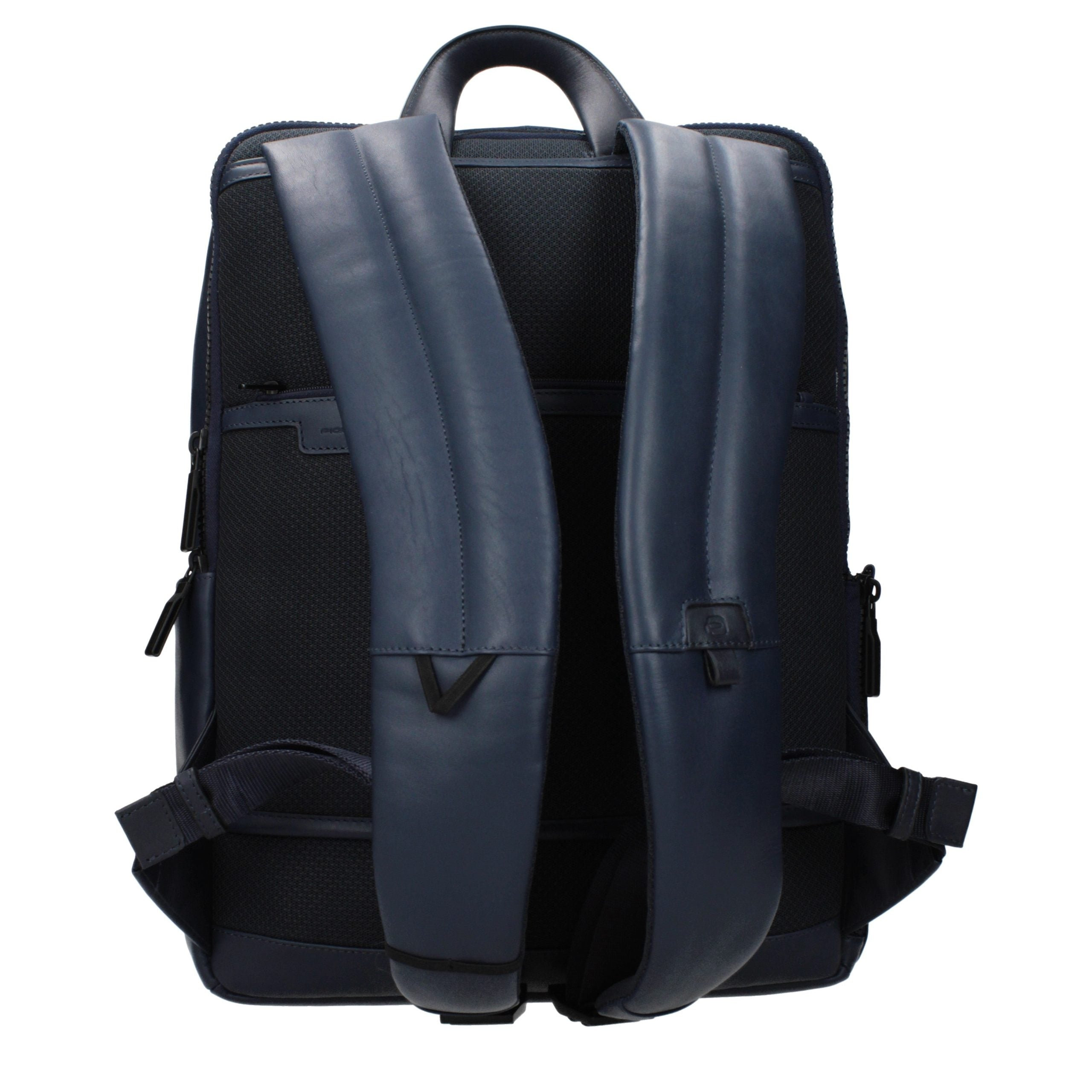Piquadro Blue Leather Backpack