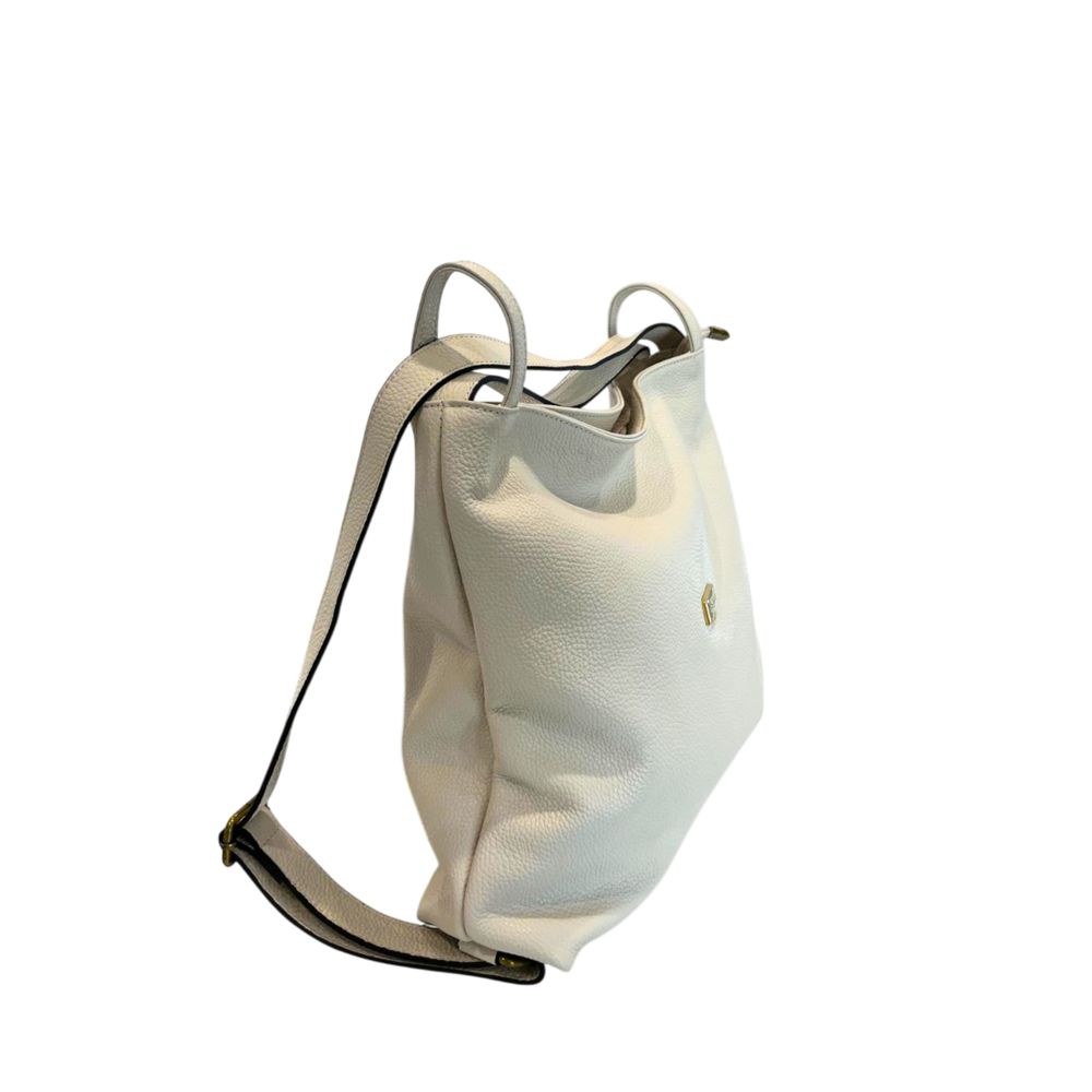 Baldinini Trend Beige Cowhide Backpack