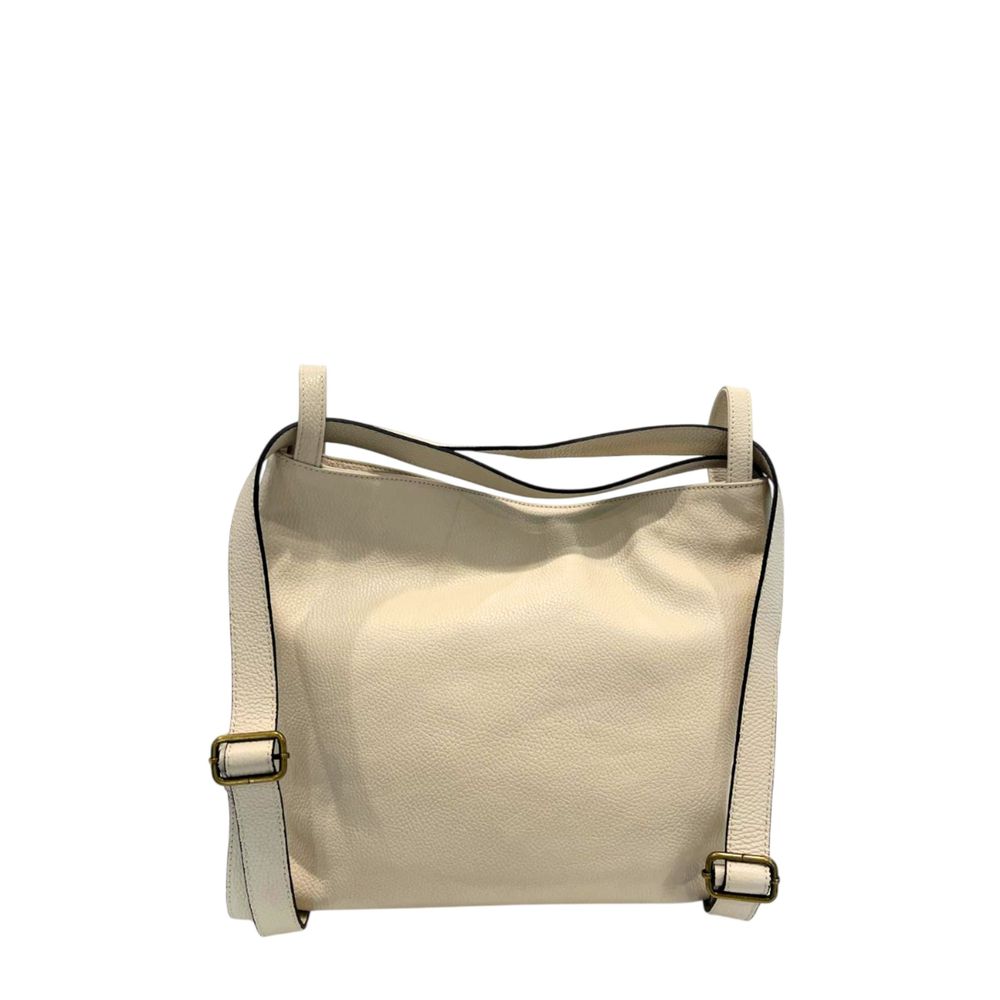 Baldinini Trend Beige Cowhide Backpack