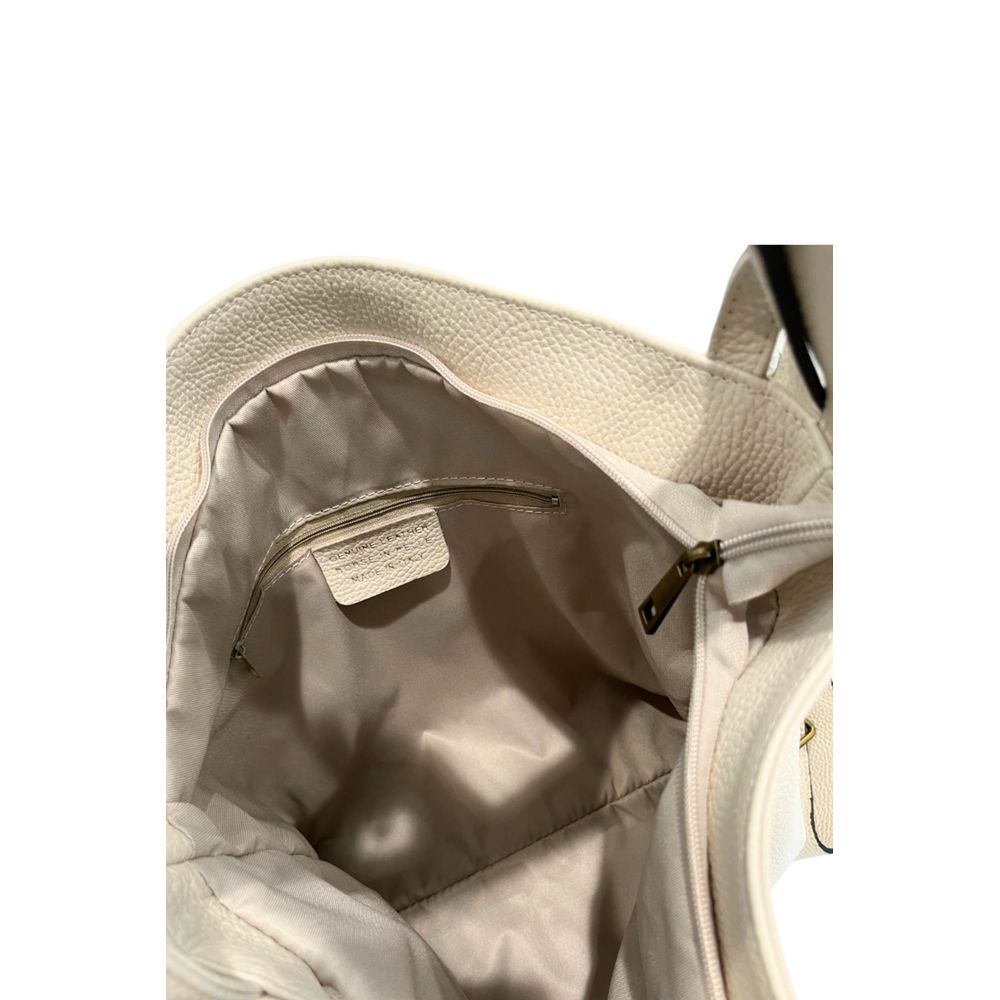 Baldinini Trend Beige Cowhide Backpack