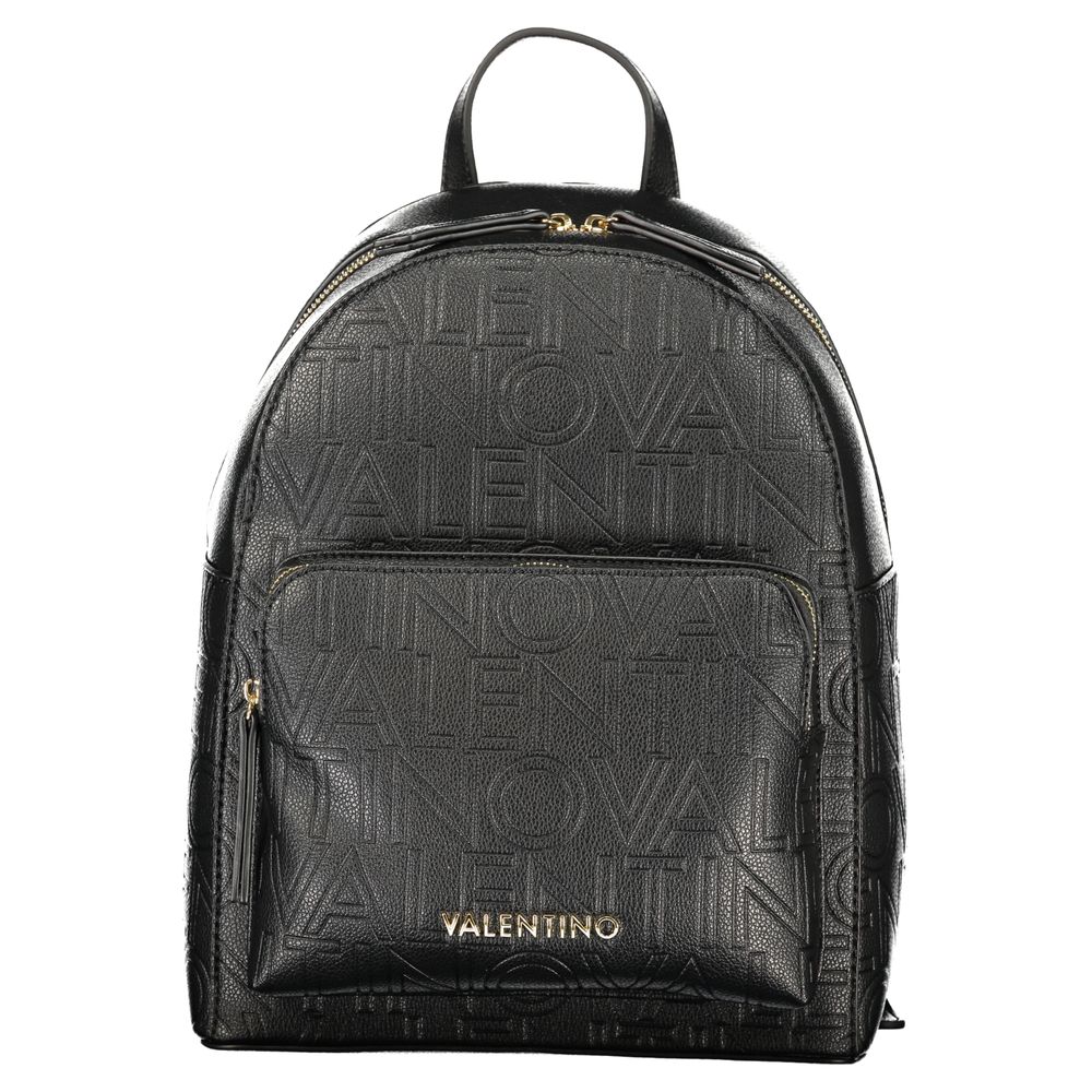 Mario Valentino Black Polyurethane Women's Backpack