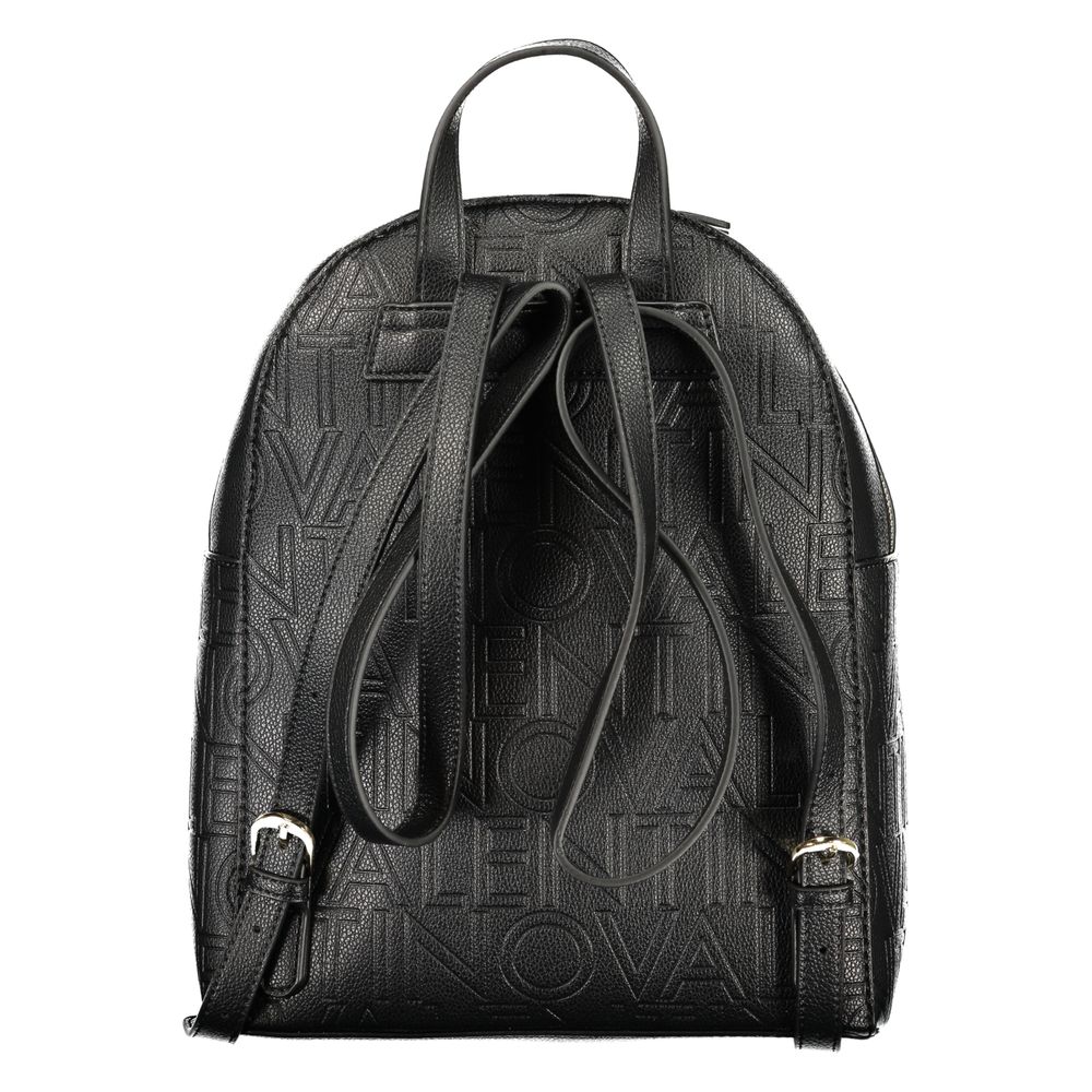 Mario Valentino Black Polyurethane Women's Backpack