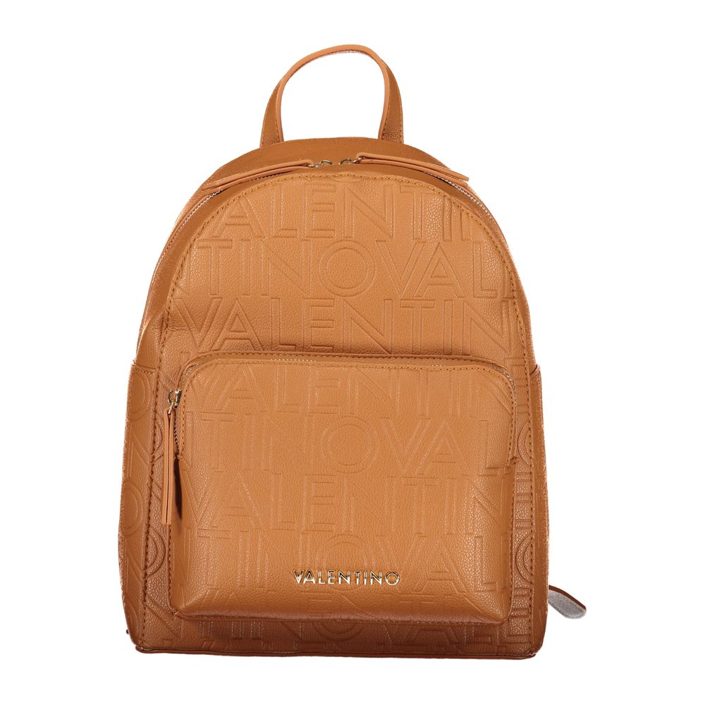 Mario Valentino Brown Polyurethane Women's Backpack