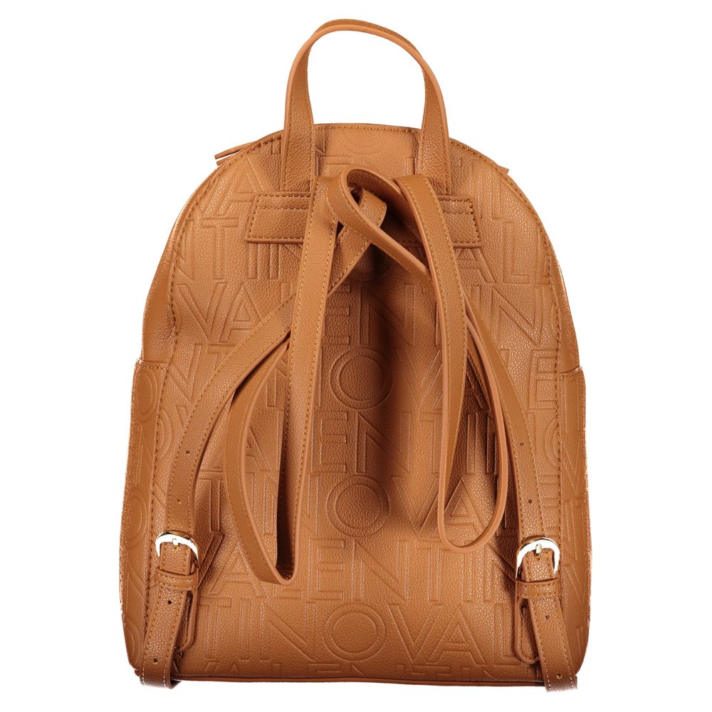 Mario Valentino Brown Polyurethane Women's Backpack