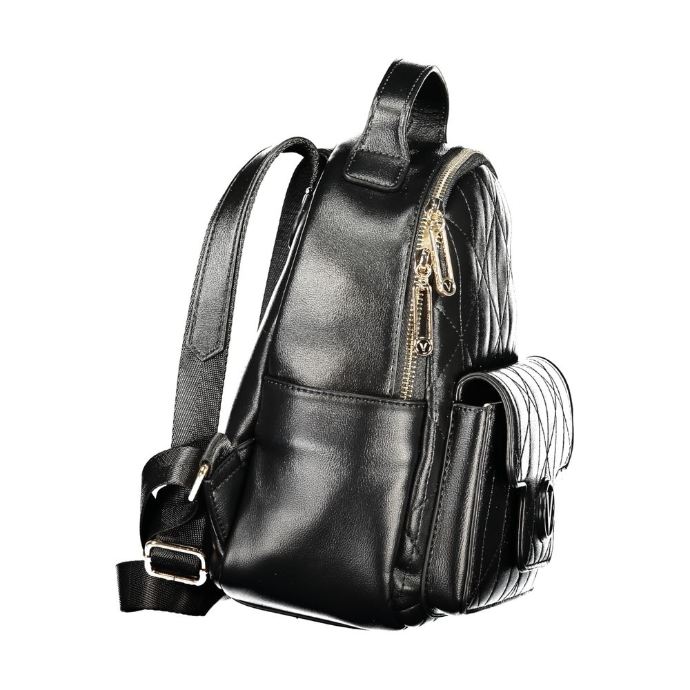 Mario Valentino Black Polyurethane Women's Backpack