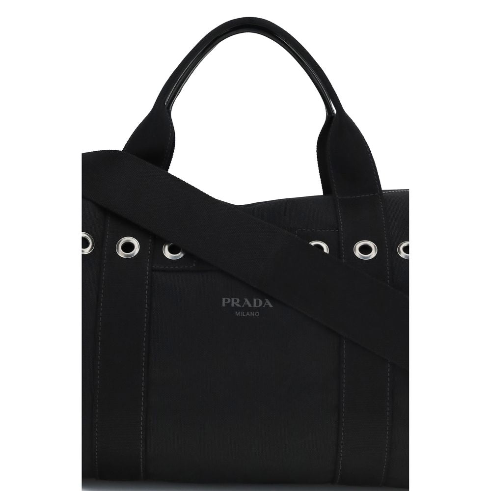 Prada Black Cotton Luggage And Travel
