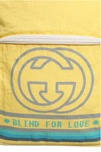 Yellow Nylon Gucci Blind For Love Backpack