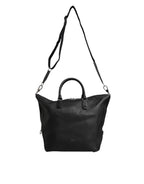 Dolce & Gabbana Black Calfskin Leather Hand Shoulder Duffle Bag
