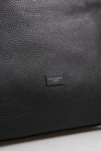 Dolce & Gabbana Black Calfskin Leather Hand Shoulder Duffle Bag