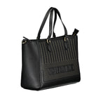 Mario Valentino Black Polyurethane Women Handbag