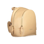 Mario Valentino Beige Polyurethane Women Backpack