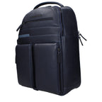 Piquadro Blue Leather Backpack