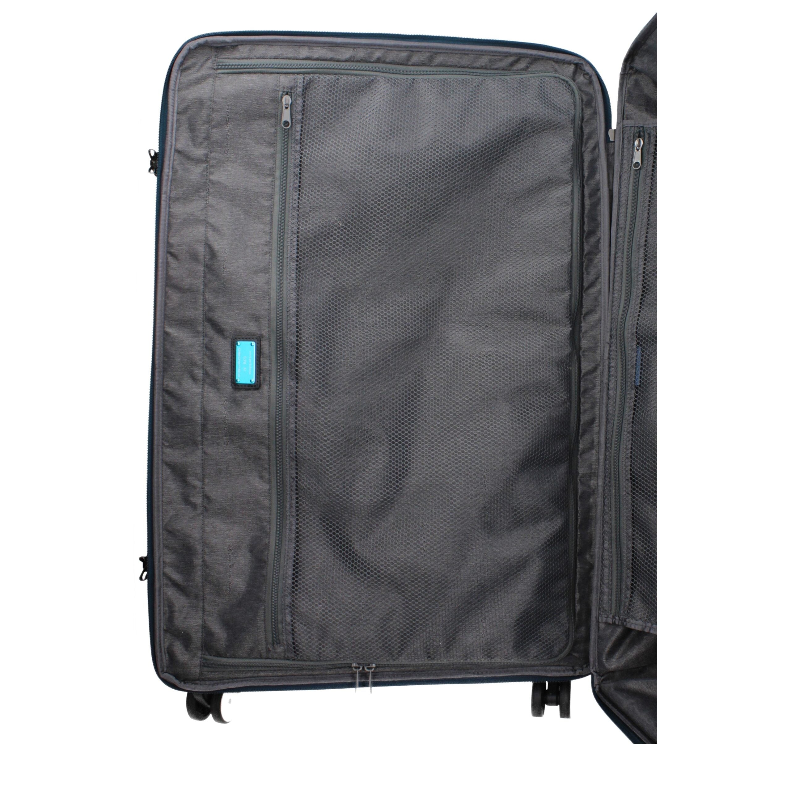 Piquadro Blue Fabric Luggage And Travel