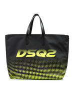 Dsquared² Bicolour Polyester Logo Shopping Bag