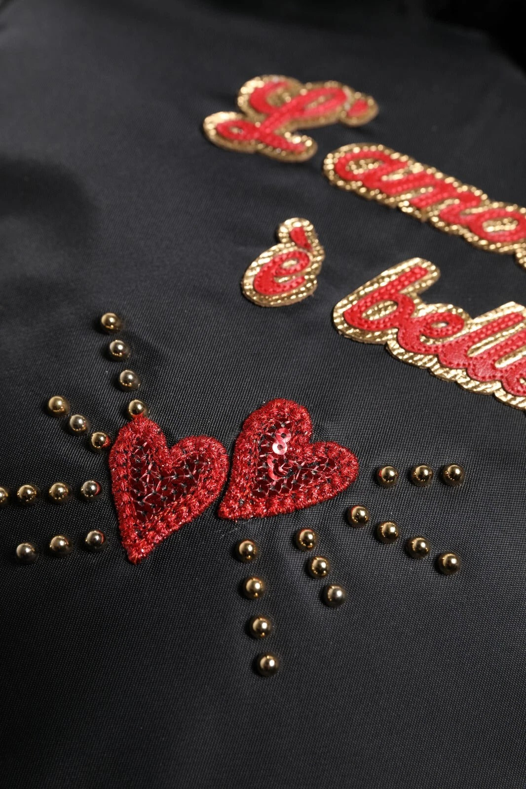 Dolce & Gabbana Kids “L’Amore” Heart Mini Backpack – Black