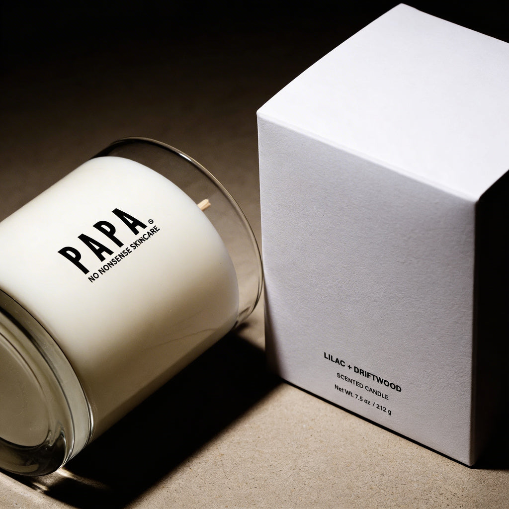 PAPA Scented Candle — Lilac + Driftwood